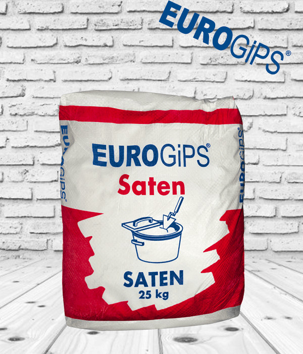 Гипс строительный EUROgips (SATEN-POWER) вторичка (меш 25/бэг 54шт)