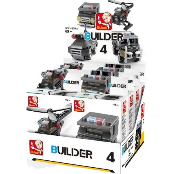 Конструктор Полицейский транспорт (4 мод. 35-43 эл.)