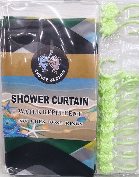 Штора в ванную 180х180 YC06 <нлк24>