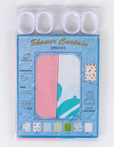 Штора в ванную 180х180 (501-8) <нлк>