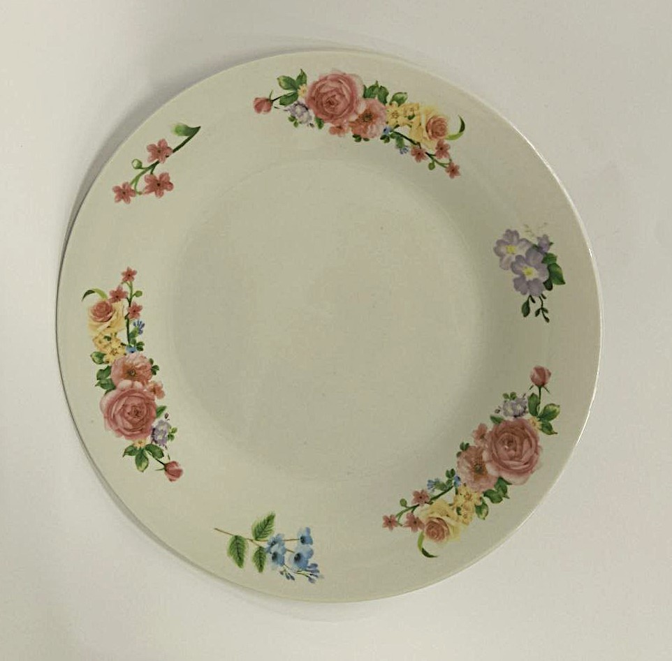 Тарелка обеденная круглая d.8, 200мм (987 Венок)