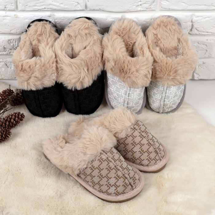 Тапочки домашние женские, 36-41, Текстиль, различные цвета, DM25-10, GS