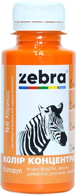Пигментный концентрат Абрикос ТМЗебра 100мл (уп.10шт)