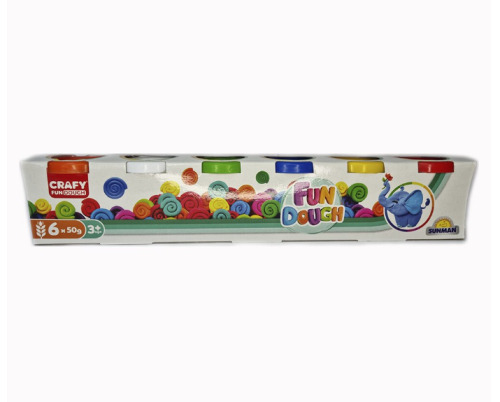 Набор пасты для лепки 6 PACK 300G.