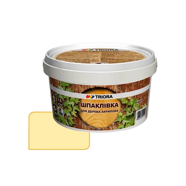 Шпаклевка для дерева Сосна 0,4кг TM Triora (уп.24шт)