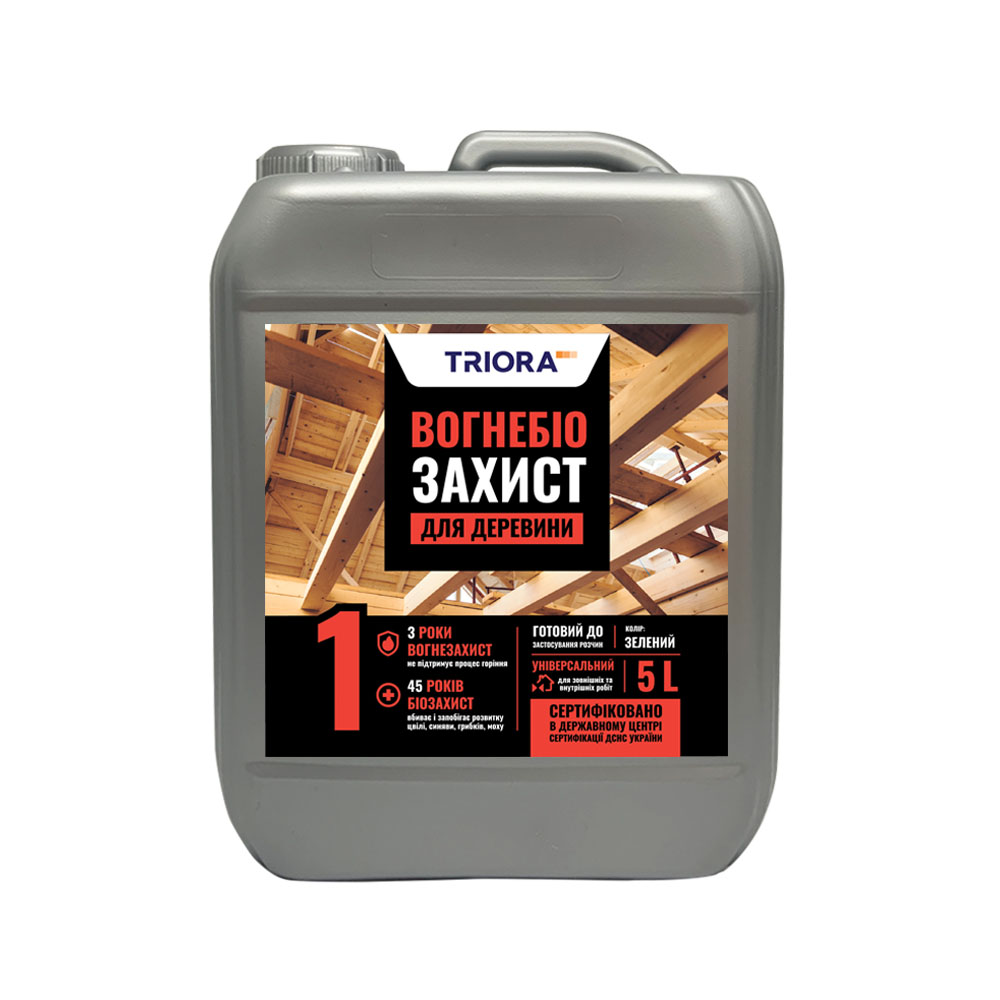 Огнебиозащита №1 (1:10) зеленый 1кг ТМ Triora (уп.10шт)