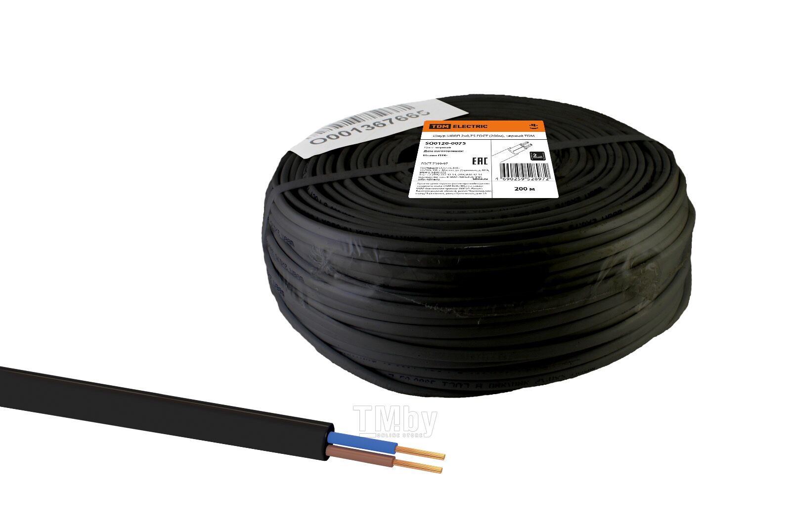 Кабель ШВВП 2х0,75 ТМ TDM