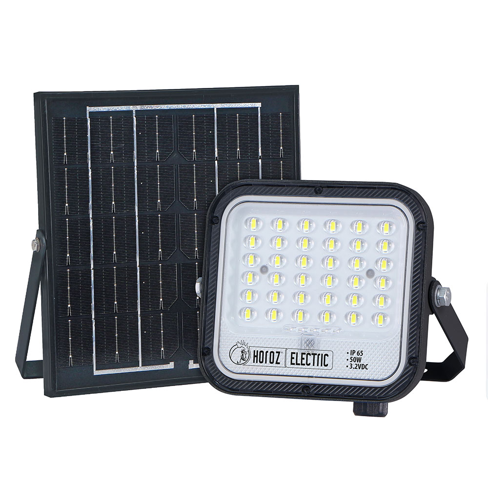 Прожектор светодиодный с солнечной панелью TIGER PRO-50Вт 6400К 700LM (3,2 V/ 5AH)