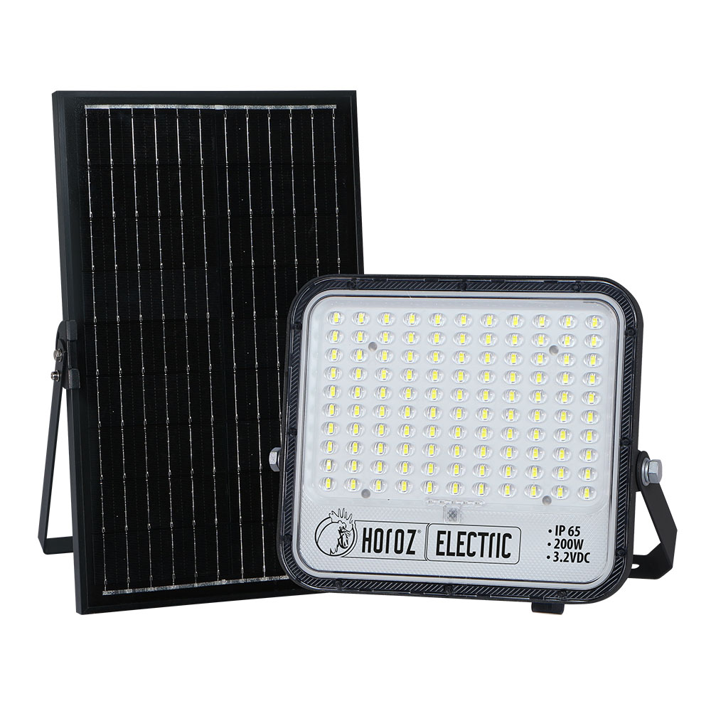 Прожектор светодиодный с солнечной панелью TIGER PRO-200Вт 6400К 2750LM (3,2 V/ 20AH)