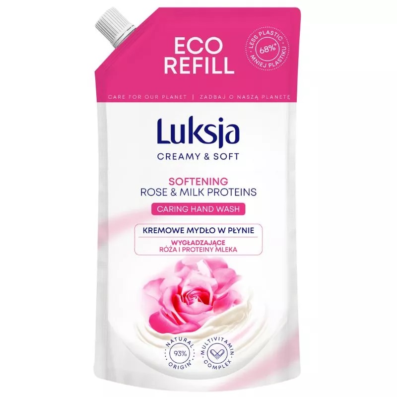 Зап.кр-мыло Luksja роза/мол 400мл