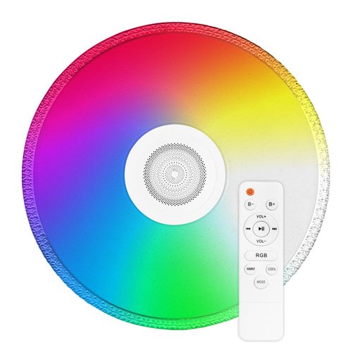 Светильник светодиодный Biom SMART SML-R29-80-M-FRGB 3000-6000K+ FULL RGB 80Вт с д/у муз. BT APP