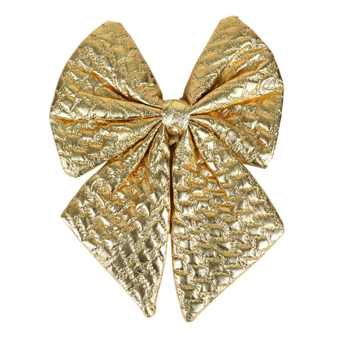 Бант декоративный золото 18x22см (SY24-HDJ-WXN-042) ТМ Global Christmas