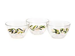 Салатник стекл. 13 см Гладкий 10с1542 Оливки