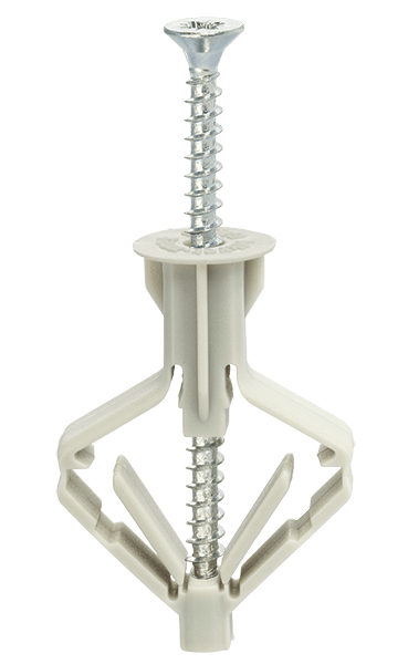 Дюбель-Бабочка с шурупом 10х50 / 3,5х60 (блистер 7шт) ТМ Wkret-Met