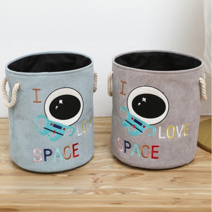 Корзина д/храниния 35x40см, Вельвет, различ/Цв. 615-16