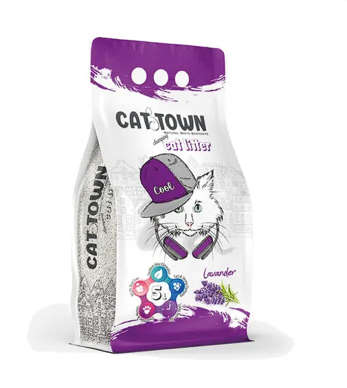 Бентонит CAT TOWN лаванда 5л
