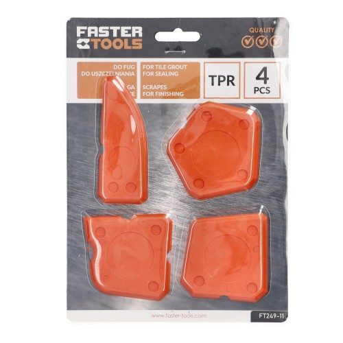 Шпатели для силикона 4шт. FASTER TOOLS
