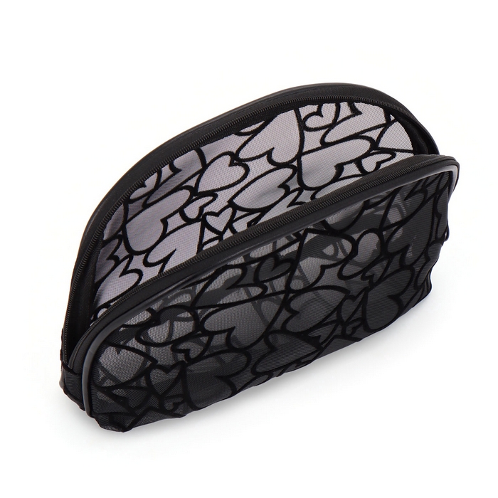 Косметическая сумка ПВХ 22x4x15см Черный, XY0060 GS