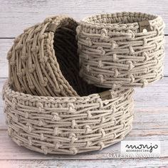 Корзины д/хранения (набор) 3 предм. Плет. Пров. 17x16см, SY-03 GS