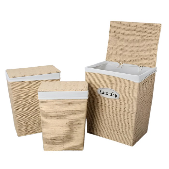 Корзины д/хранения (набор) 3 предм. д/стирки Плет. Пров. SY-10/2 GS
