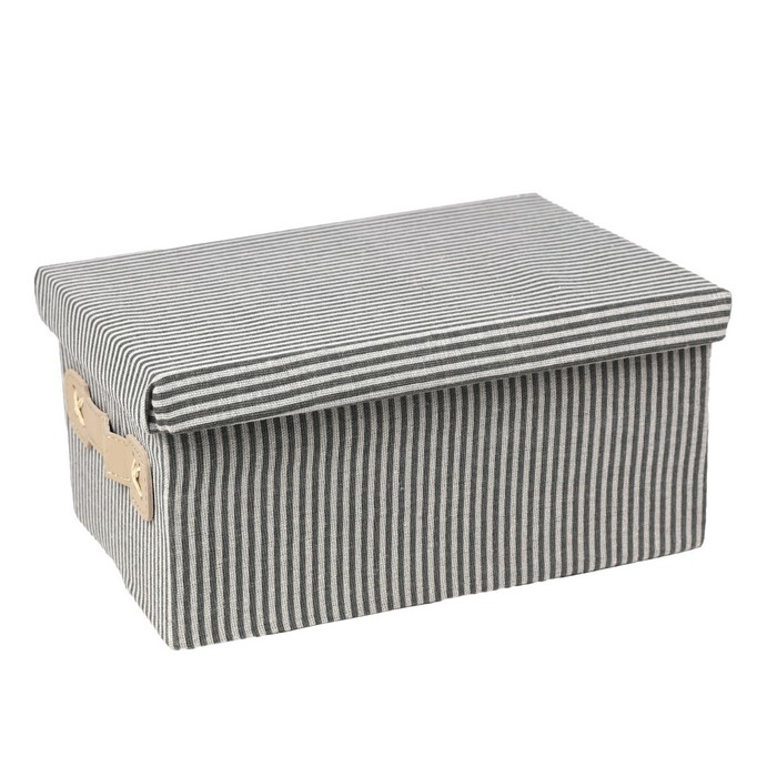 Коробка д/хранения (набор) 3 предм. с крышкой, текстиль, 615-8 GS