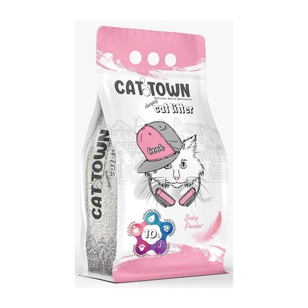 Бентонит CAT TOWN детская пудра 10л