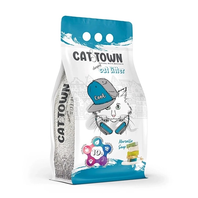 Бентонит CAT TOWN марсельское мыло 10л