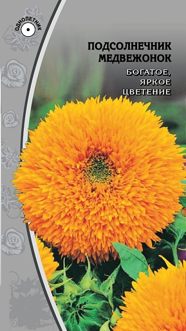 Семена Цветов Floarea Soarelui decorativa (подсолнух медвежонок) (1гр)