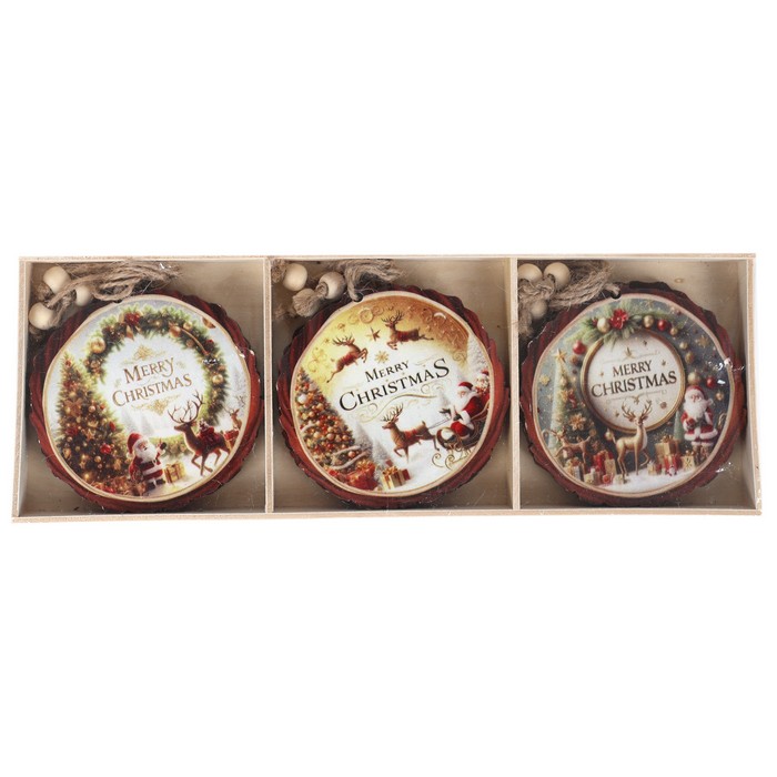 Украшения новогодние олени (набор) 9шт х 8,5см (99411-8) ТМ Global Christmas