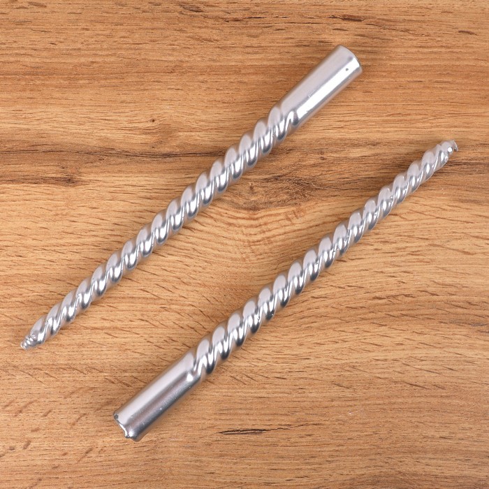 Свечи (набор) парафин серебристый 2шт х 25см (FS1058M-6S) ТМ GS