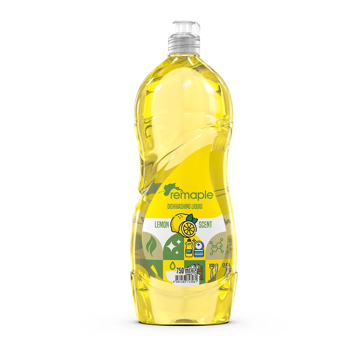 Средство для мытья посуды 750 ml Lemon ТМ REMAPLE (уп.20шт)