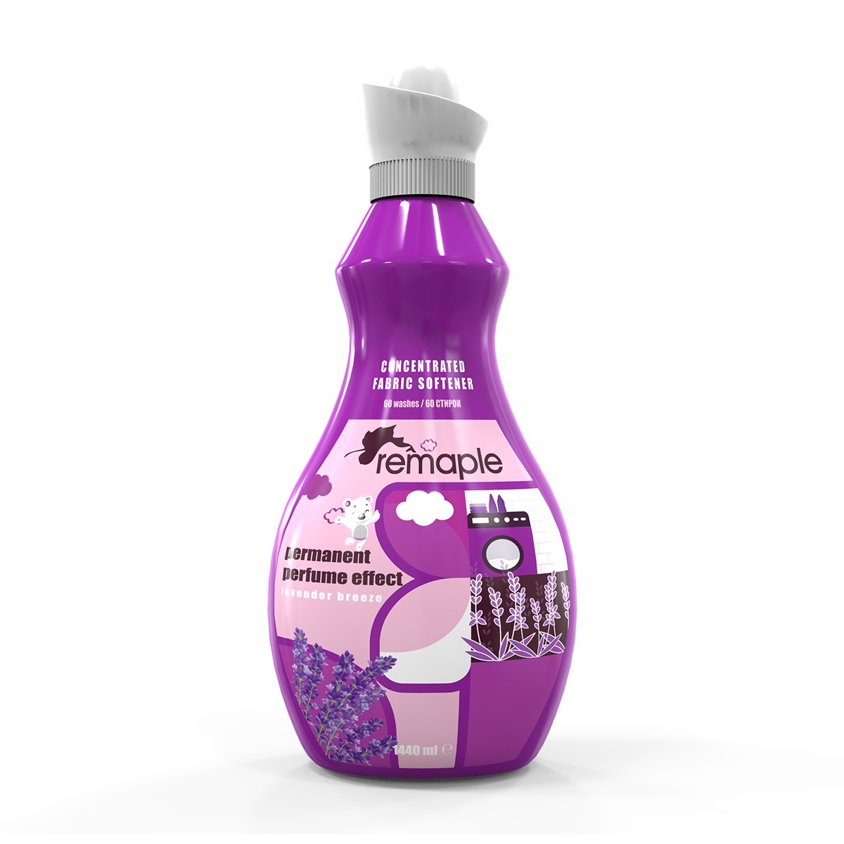 Ополаскиватель концентрированный для белья Lavender Breeze 1440 ml ТМ REMAPLE (уп.9шт)