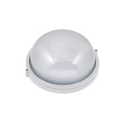 Светильник круг алюм. / стекло (белый) (E27 max. 60W) IP54 - HL905 white