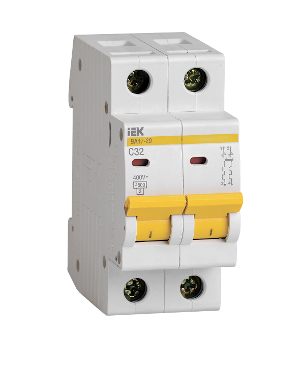 Выключатель автоматический ВА47-29 2Р 32А 4,5кА С IEK