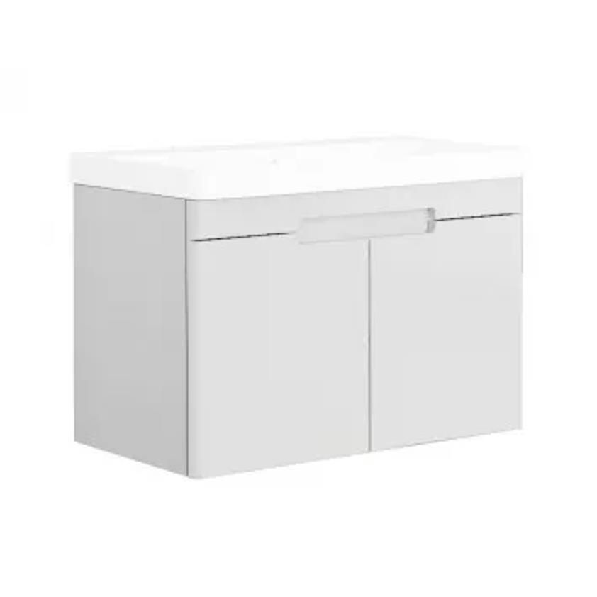 Шкаф д/ванной, подвесной, серый камень Denver под умыв. Soft 650 ТМ Bayro