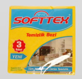 Салфетка Softtex 34х36см 3 шт (кор 240 уп)