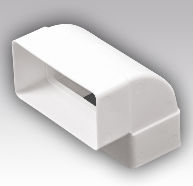 Колено вертикальное пластик 90º, 60 х120