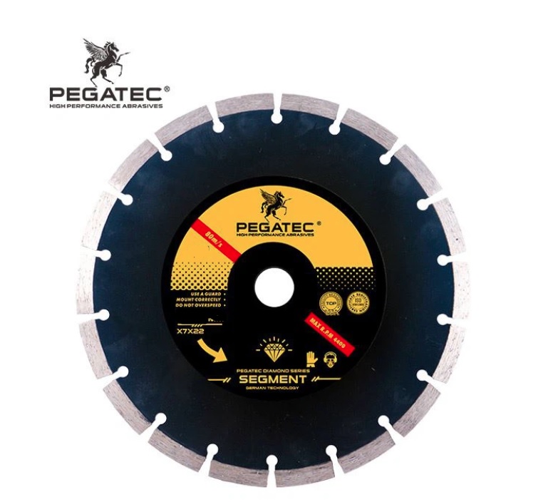 Алмазный диск Сегмент 230x10.0x22.2 (уп.- 1/25 шт.) - PEGATEC