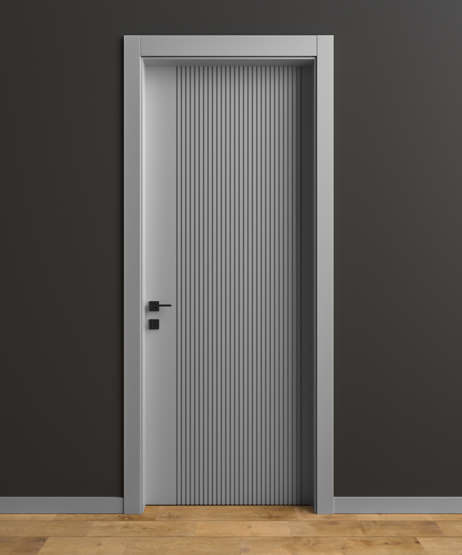 Дверное полотно PERGE 9320 SOFT TOUCH TUNGSTEN GREY / GRI 2000*70 глухое