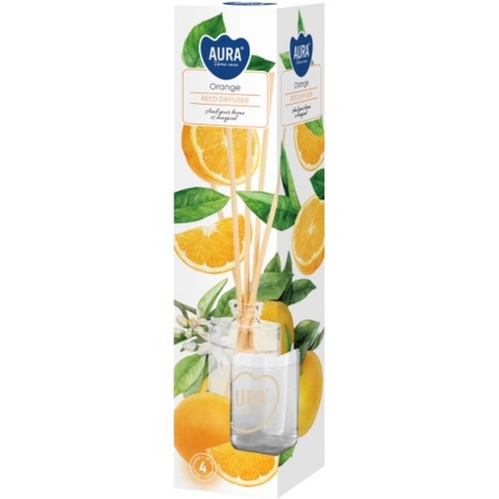 Освежитель воздуха, 45мл, Апельсин, Ароматический диффузор с палочками, DZ45-63, BISPOL