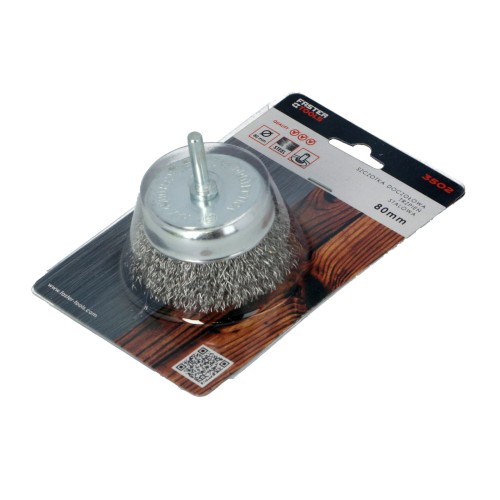 Щетка чашечная с хвостовиком - сталь 100 25 FASTER TOOLS