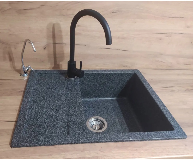 Кухонная МОЙКА каменная 6550 PLATINUM ИНТЕНСО графит