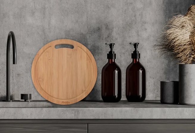 Доска разделочная бамбук ф29х1,3см 2-28