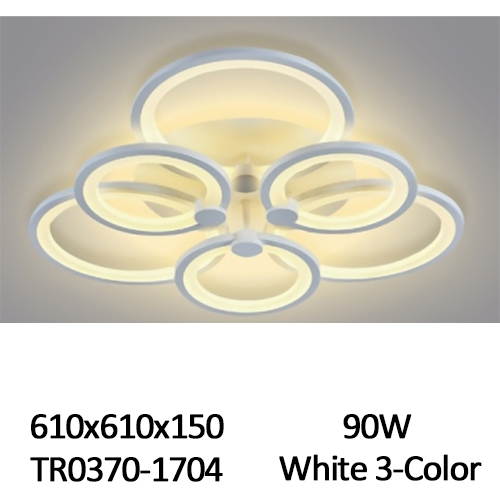 Люстра светодиодная 90W белая 3-Color 610х610х150 YLYWZ-70046 (TR0370-1704) ТМ TDM