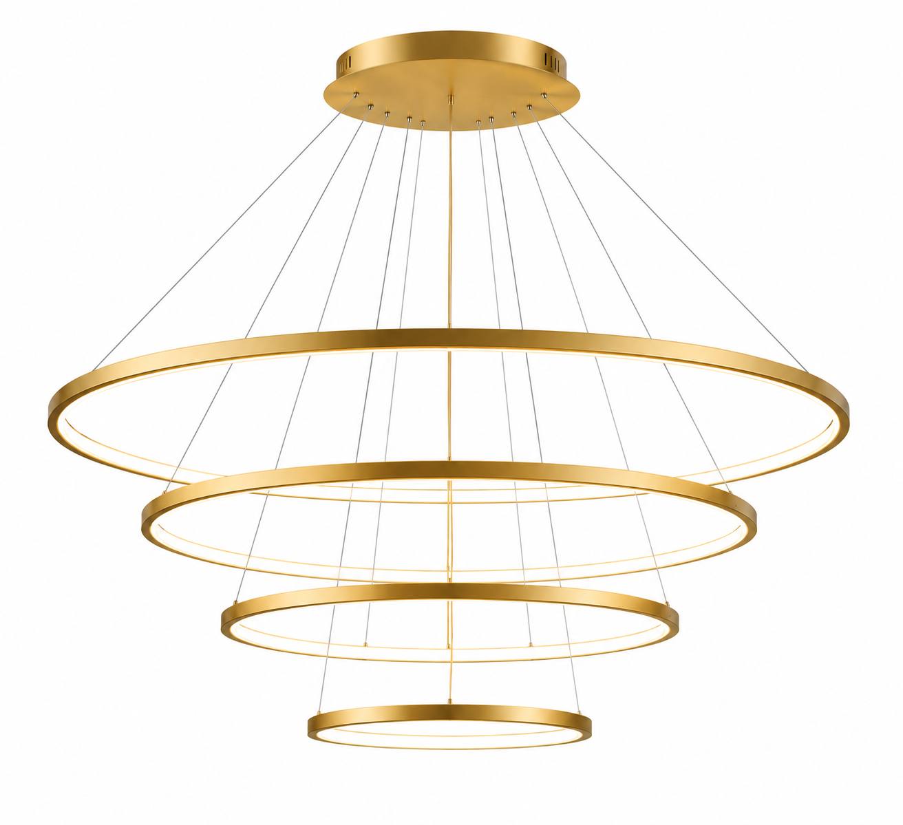 Люстра светодиодная 130W 300*400*600*800 Золотая (TR0370-2420)