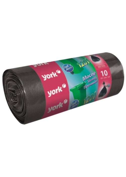 Пакеты д/мус.YORK120л*10шт9053