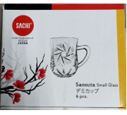 Набор кружек стекло 6ед, 185мл (60S2IJ21) ТМ Sachi