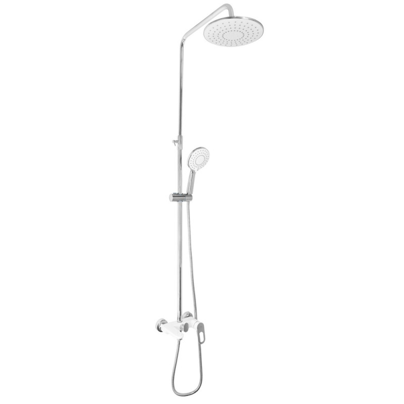 Душевая система (3 в1) цинк Latwa 1030 White ТМ Qtap