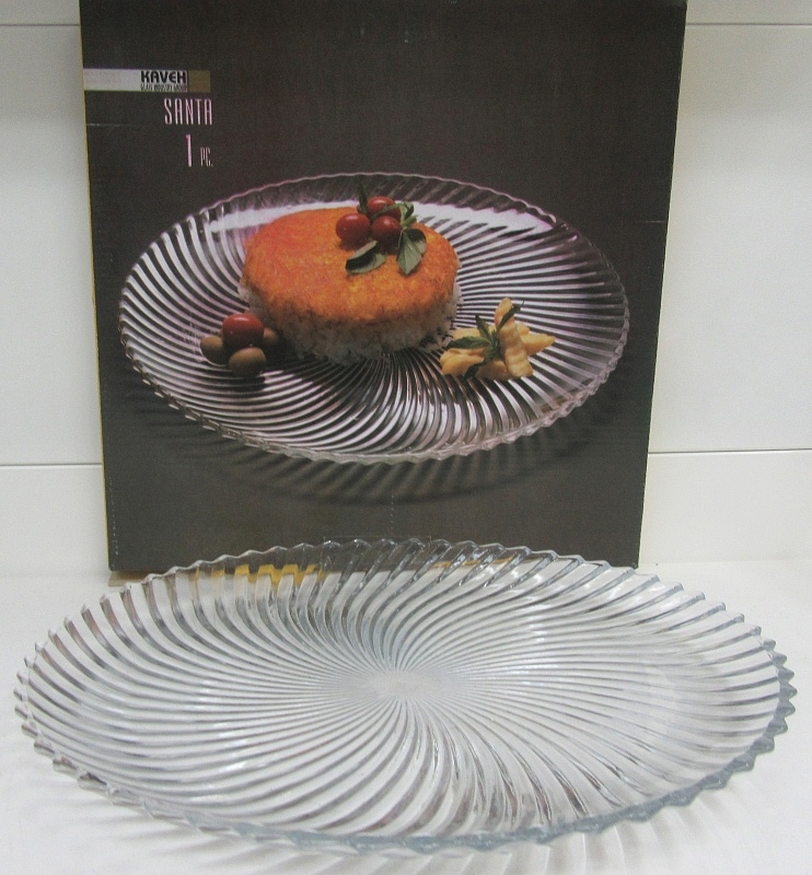 Блюдо стекл. ф30см SANTA PL1113GCL