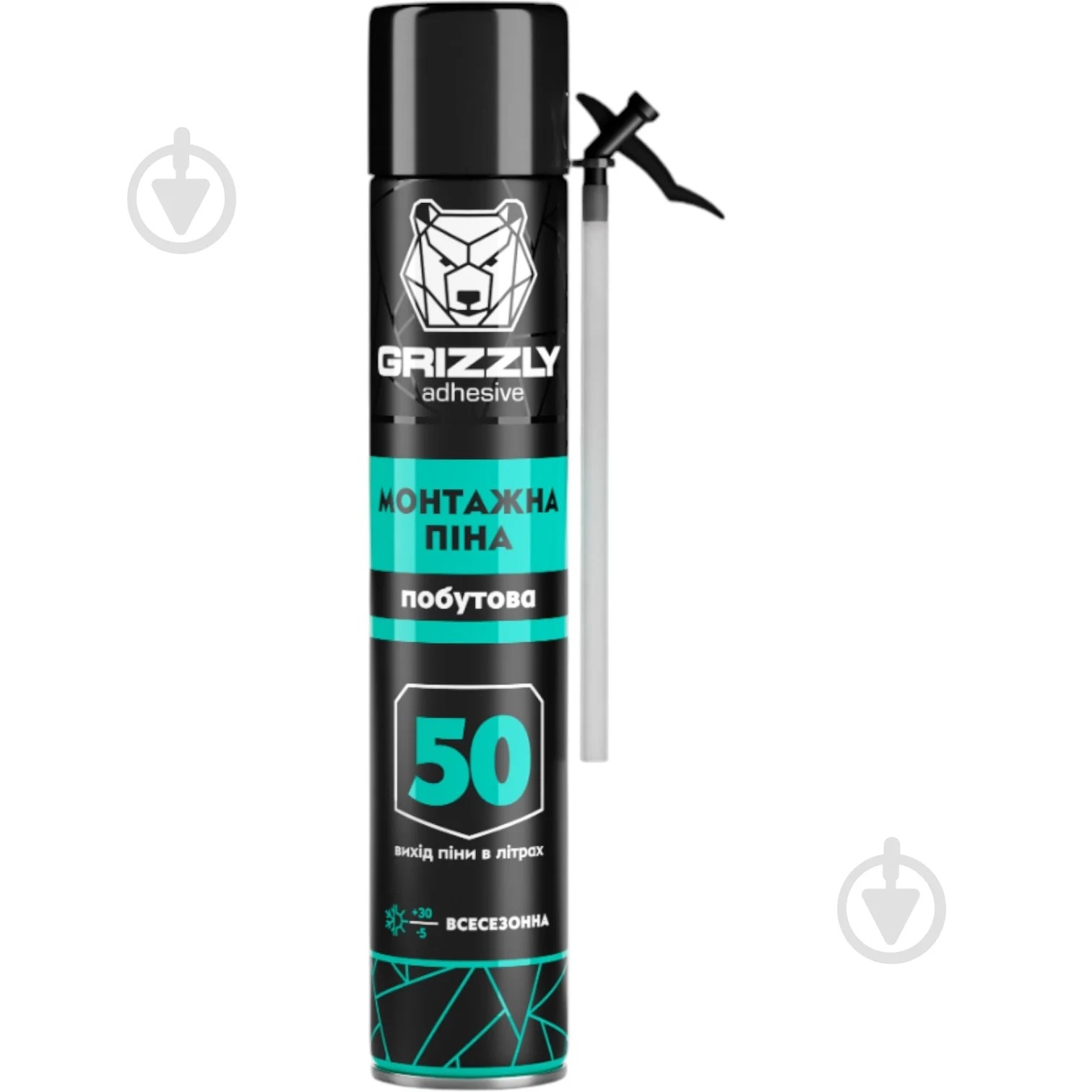 Пена монтажная 800 мл. ТМ GRIZZLY уп.12шт.